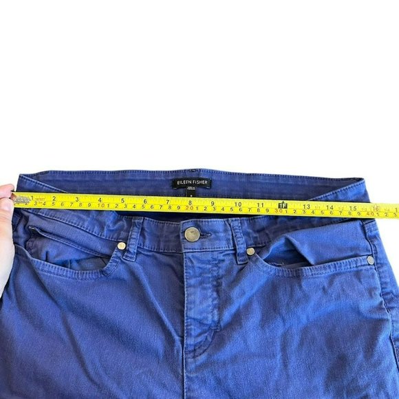 Eileen Fisher Royal Blue Mid Rise Skinny Jeans Womens‎ 8 - Picture 3 of 5